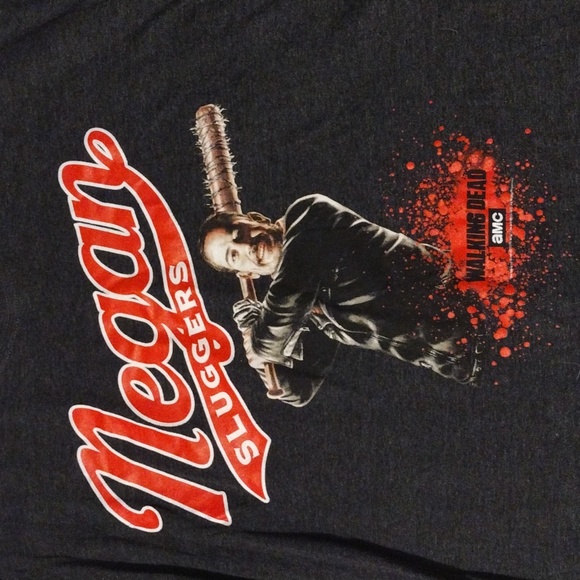 Negan Sluggers The Walking Dead AMC Graphic T-shirt Short Sleeve Large Unisex - Picture 2 of 5